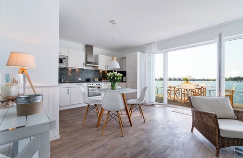 Olpenitz Apartment | Barrier-free beach house on the Baltic Sea: "Pier 51" with south-facing terrace & sauna