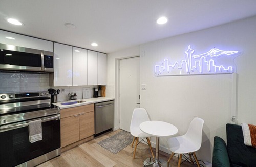 Minor Apartment | Basement Unit · The NEON Spot - Work station, KING bed