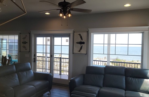 Broadkill Beach House | Bay Front Water & Beach Front Broadkill Pet Friendly Sleeps 12 4Bed 4Bath 4Floor
