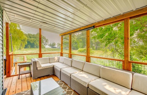 Oconto House | Bayfront Home! Dock, Deck, Hot Tub, & Fire Pit