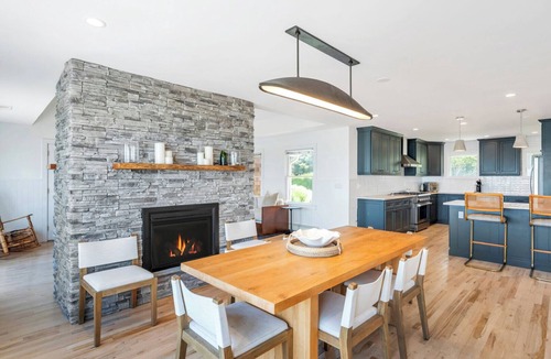 Hampton Bays House | Bayfront Luxury Retreat with Heated Pool, Private Beach, and Sweeping Water...