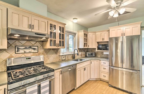 Davis Wharf House | Bayfront Retreat w/ Game Room + Outdoor Pool!