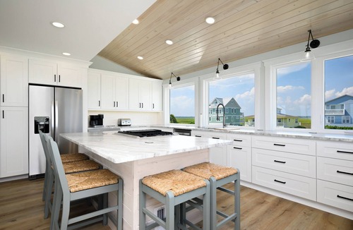 Caswell Beach House | Beach Buzz: Oceanfront with Expansive Beach and Sound Side Decks