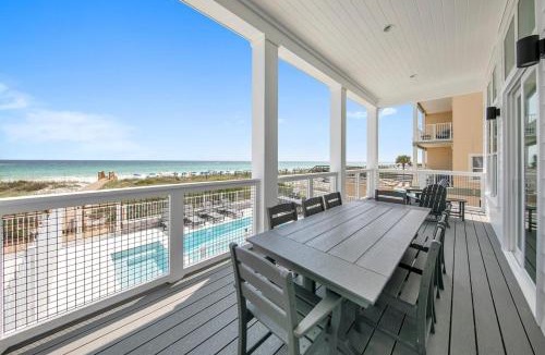 Fort Walton Beach House | Beach Front 8 BR 6 BA Pool & Hot Tub Pickleball Fun