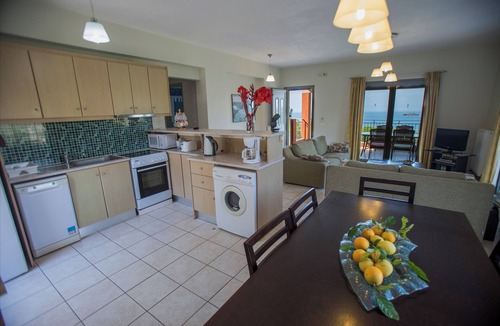 Svoronata Villa | BEACH FRONT, DIRECT ACCESS TO SANDY BEACH, AMAZING SEA VIEWS,PRIVATE POOL