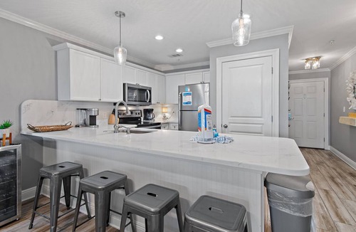 Crystal Beach Condo | Beach Front-Gulf Front Master-Heated Pool-3BR Emerald Dunes 103