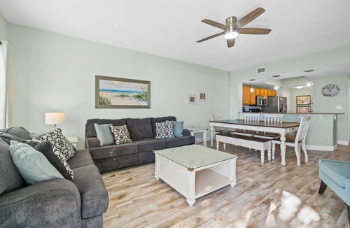 Fort Walton Beach Condo | Beach Front, “Seas the Day” 104, Free Activities Included!