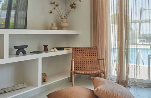 Katakali Villa | Beach front villa with private sea water pool & amazing sea view to Saronic golf