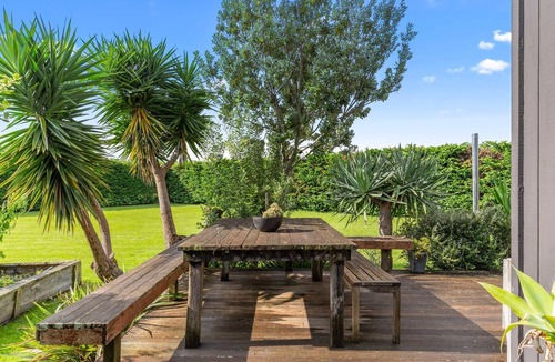 Mangawhai Heads House | Beach Hideaway - Sunny, pet-friendly holiday home lovingly furnished with large flat private section.
