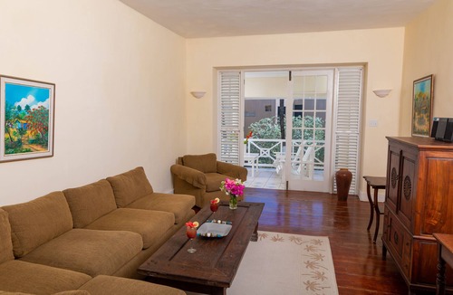 Silver Sands Apartment | Beachfront 2 bedroom apt. No. 2 right one the white sand beach of Silver Sands