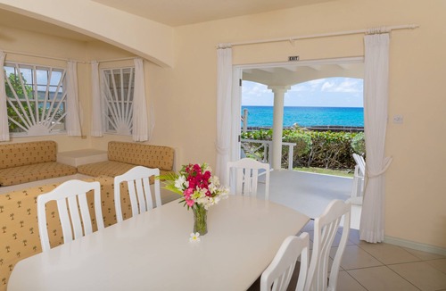 Silver Sands Apartment | Beachfront 2 bedrooms Apt. No. 3 right one the white sand beach of Silver Sands