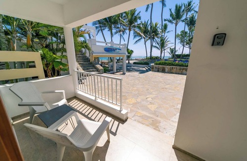 Cabarete Condo | Beachfront 2BR Ground Floor w/Patio 15 Steps to Sand Kite Beach