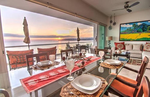 Bucerias Condo | Beachfront 2BR w Office & Panoramic Views: Nova105