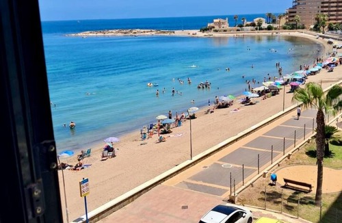 San Javier Apartment | Beachfront 3BR Condo w Pool Views Sleeps 10