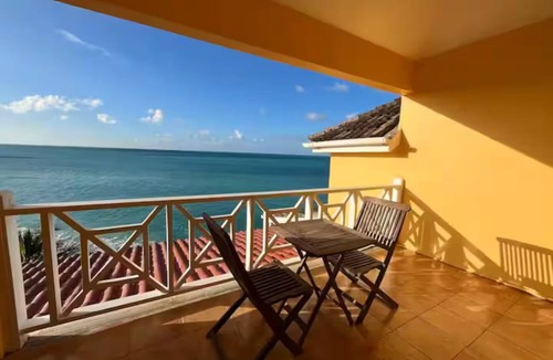 St. John's Villa | Beachfront views Ocean sounds