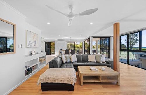Buddina House | Beachfront at Buddina with Heated Pool & Sea Views