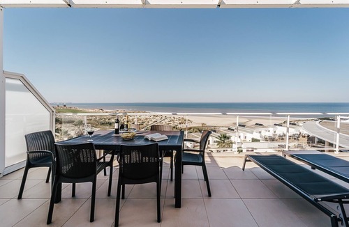 Obidos Apartment | 'Beachfront Atlantic Sunset A07' with Shared Pool, Sea View & Wi-Fi