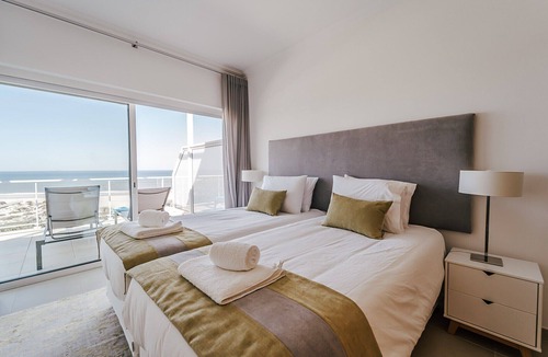 Obidos Apartment | 'Beachfront Atlantic Sunset A07' with Shared Pool, Sea View & Wi-Fi