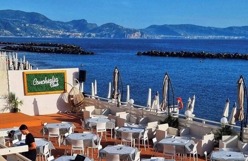 Torre del Greco Apartment | Beachfront - Capri Studio apartment x 2 people on the waterfront with Capri view