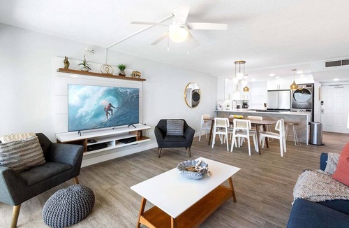 Satellite Beach Condo | Beachfront Comfort: Ground-Floor Unit with Stunning Views, Heated Pool & BBQ Grill!