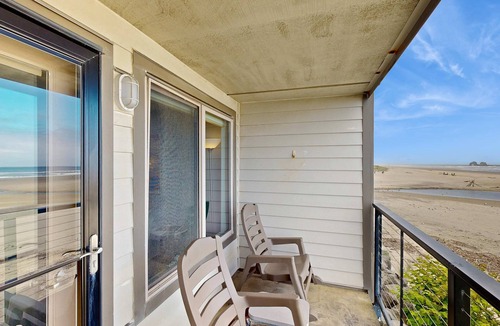 Rockaway Beach Condo | Beachfront condo boasting beautiful views a private balcony and perfect location