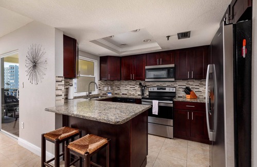 Redington Shores Apartment | Beachfront, Great Views, Heated Pool, King Bed, Balcony - 301