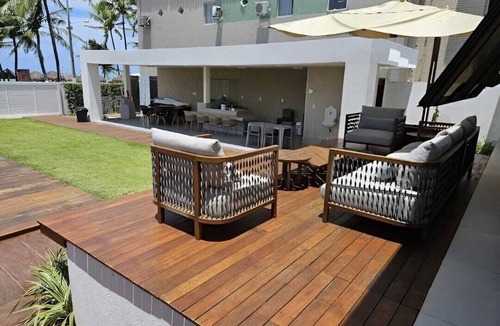 Camboinha House | Beachfront house with balcony and ocean view, João Pessoa