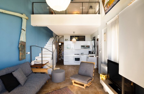 Kalamitsi Villa | Beachfront Luxury. A Modern Maisonette with Breathtaking Views in Kalamitsi.