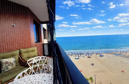 Guilhermina Apartment | Beachfront property, 13th floor, heated pool, air conditioning in rooms in Guilhermina, sleeps 8.
