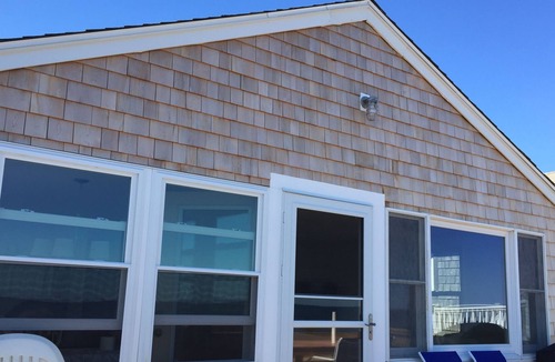 Green Harbor-Cedar Crest House | Beachfront property with panoramic ocean views-private Duxbury Beach
