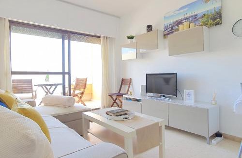 Marbella Seafront Promenade Apartment | Beachfront Studio Apartment Marbella center Neptuno building Tenth Floor