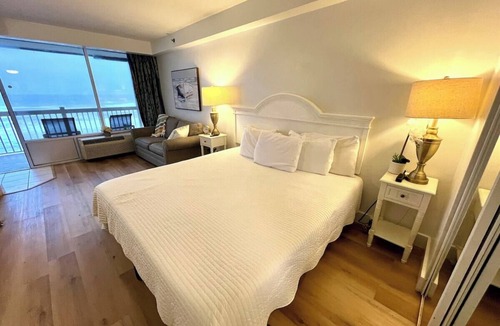Ortona Park Condo | Beachfront Studio - King Bed & Direct Ocean View