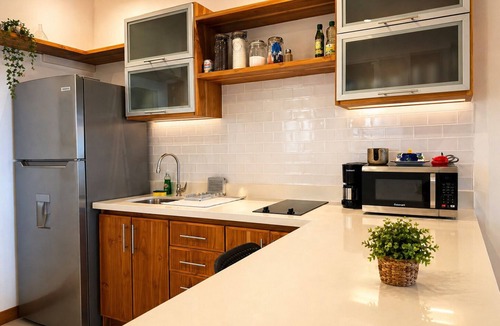 Bejuco Apartment | Beachfront Top Floor + Balcony | Teak Design