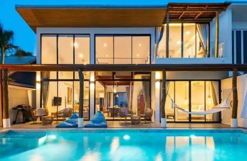 Na Thon Villa | Beachfront Villa InduBlue .5 En-Suite AC bedrooms .Housekeeper Inc. Private Pool