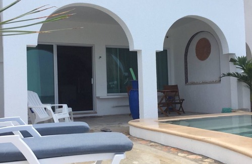Telchac Puerto Villa | Beachfront Villa Tranquilita 3Bd/3Ba POOL,WiFi ,4 AC , Private collection