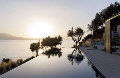 Kolymbari Villa | Beachfront Villa Myrelia, Divine Sea Views, Private Infinity Pool, Furnished.