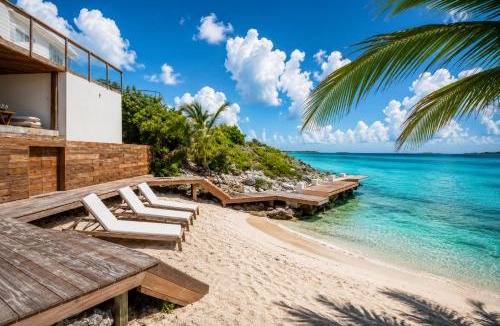 Ocean Point House | Beachfront Villa W Guest House Pool and Dock.