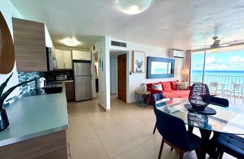 Isla Verde Condo | Beachfront W/D King Bed Isla Verde Walk 2 Eat
