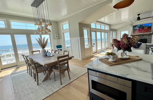 Holgate House | Beachfront with in-deck saltwater pool, panoramic views and private beach access