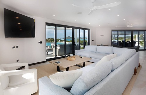 Fryes Beach Hotel | Beachside 4BR Villa | Kitchen & Sea Views | Antigua