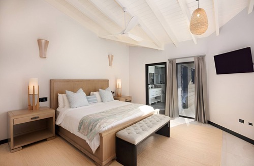 Fryes Beach Hotel | Beachside 4BR Villa | Kitchen & Sea Views | Antigua