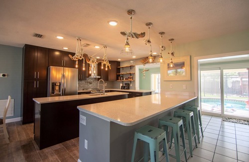 Indian Harbour Beach House | Beachside 4BR 3BA, Chef’s Kitchen, Heated Saltwater Pool, No Smoking, one level