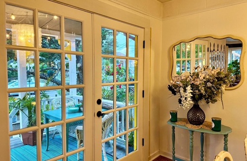 Seaside House | Beachy Chic Seaside Retreat-gas fireplace & firepit, steps to beach, prom & town