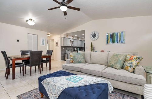 South Patrick Shores House | Beachy Retreat 1 Mile to Beach