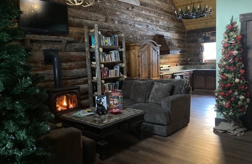 Somerset Cabin | Bear Creek Hideaway Log Cabin on River Fishing & WiFi on Kebler Pass