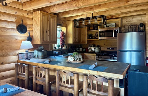 Angel Fire Cabin | Bear Necessities Lodge on Ski Mountain Fire Pit, Large Deck, Grill & Wildlife