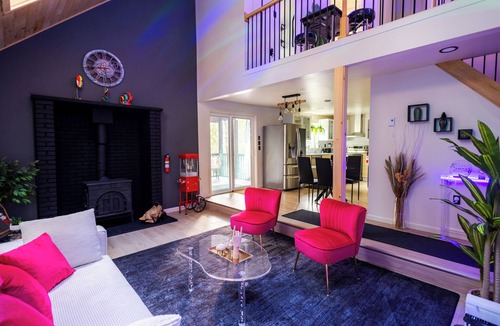 Pocono Summit House | Bear Trails Retreat Games Fire Pit Near Kalahari Pocono