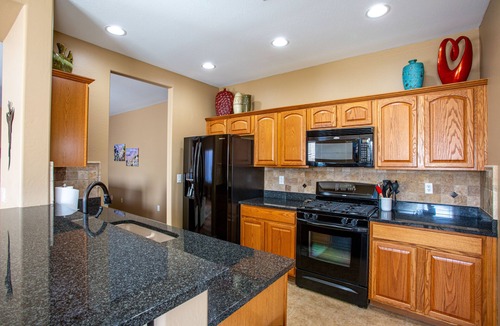 San Tan Valley House | Beautiful Backyard Oasis with Private Pool in Stunning Golf Course Neighborhood