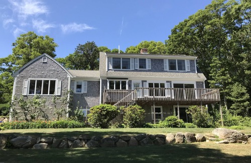 Cataumet House | Beautiful beach front home on exclusive Scraggy Neck for rent