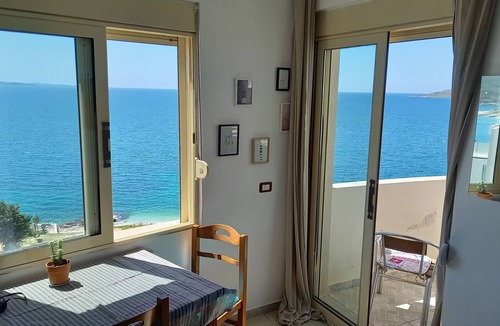 Sarande Apartment | Beautiful beachfront apartment on the beach with sea views and 2 balconies